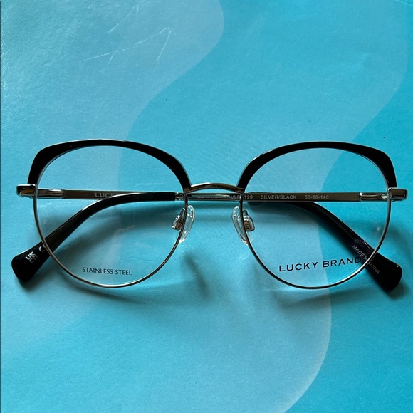Lucky Brand Black and Silver Eyeglasses - Picture 1 of 3